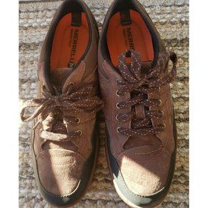 Merrell Albany Lace J42530 Espresso Suede Vibram Sneaker Shoes Women's 11